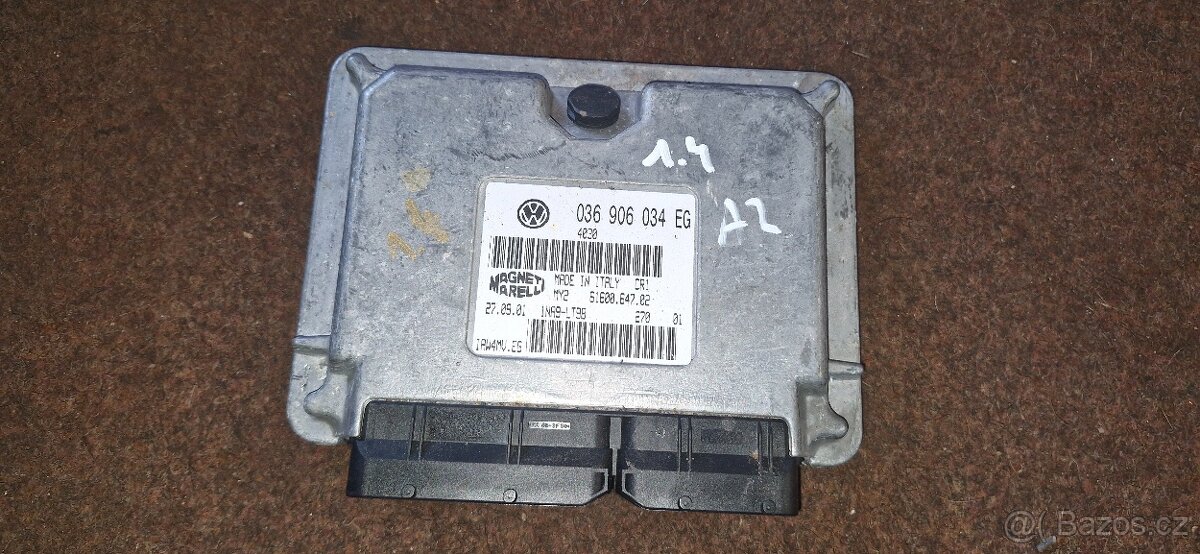 Ridici jednotka motoru skoda fabia audi A2 1.4