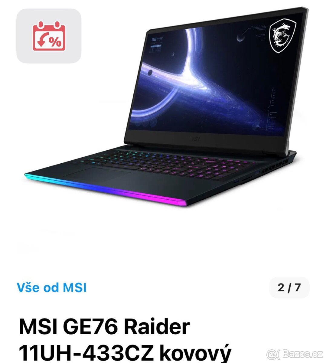 Herní notebook Rtx 3080, 64Gb RAM