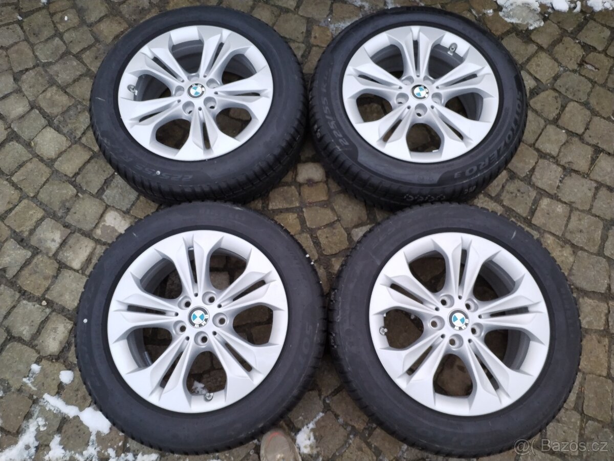 BMW X1 orig. al. disky 5x112 R17 + 225/55/17 zima