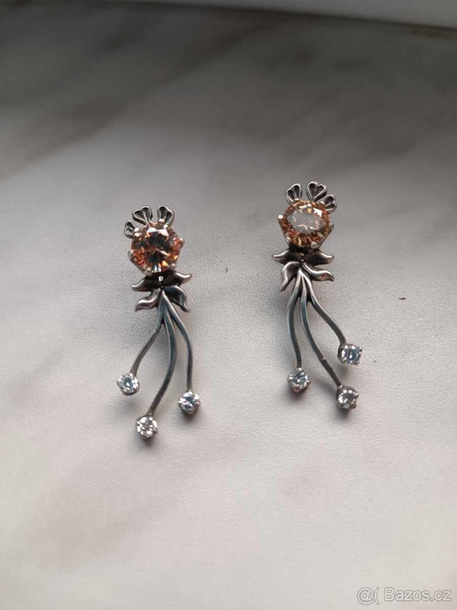 Náušnice stříbro