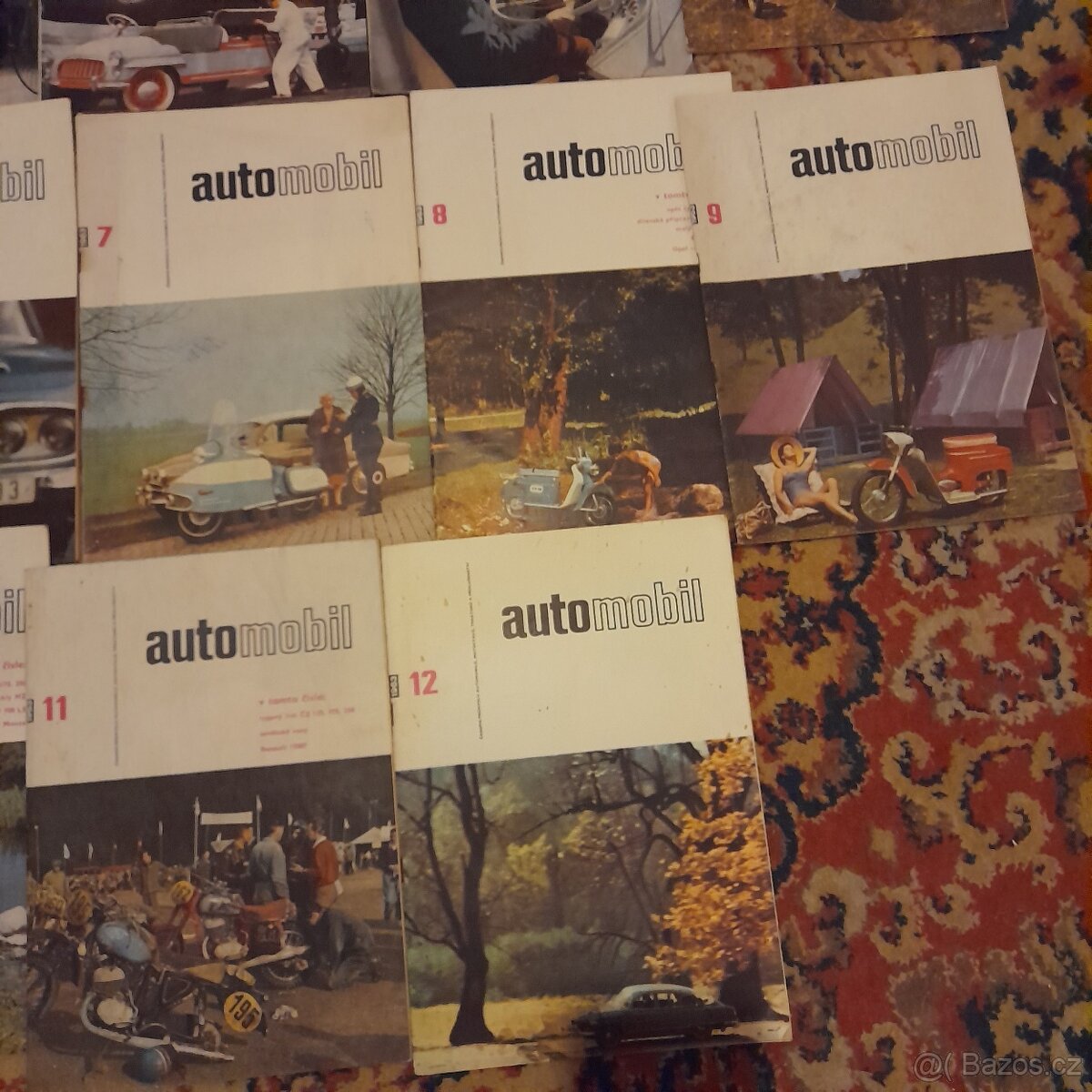 Časopis automobil rok 1963, celkem 11 kusů