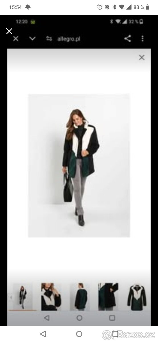 Nový, pěkný dámský zimní kabát, vel. cca 46