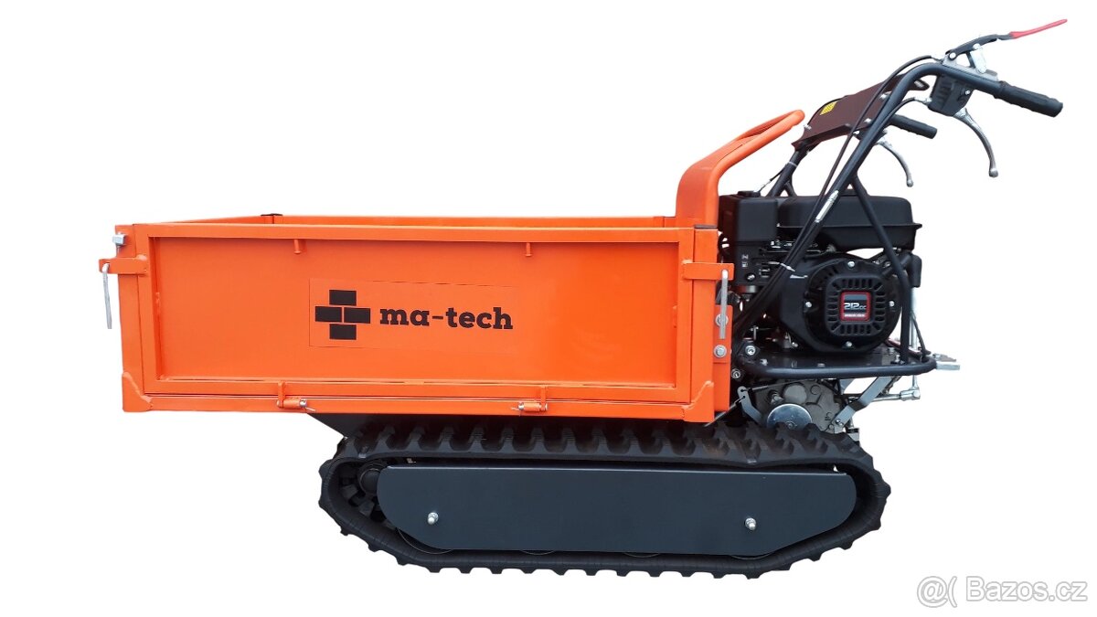 Pásové motorové kolečko - nosnost 500 kg s bočnicemi