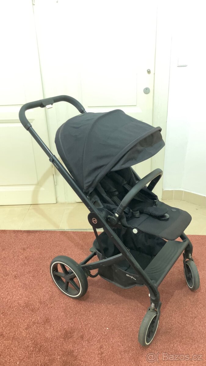 cybex balios stroller, sleeping bag and coffee holder