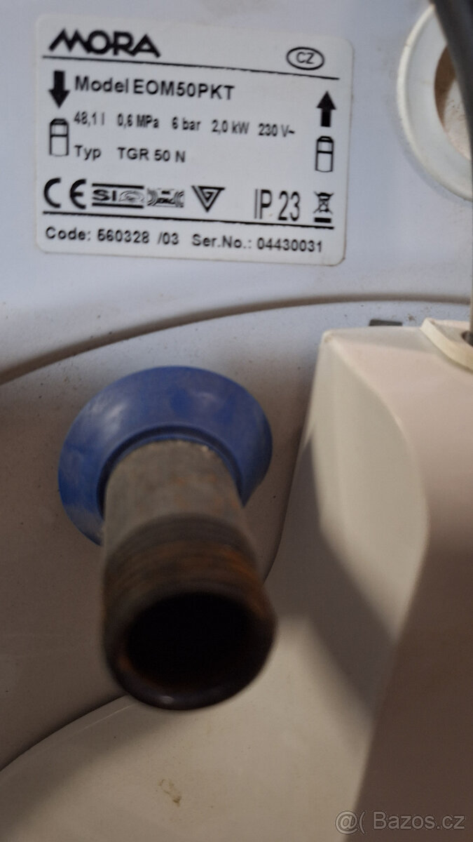 Bojler Mora EM50PKT, 48 litrů