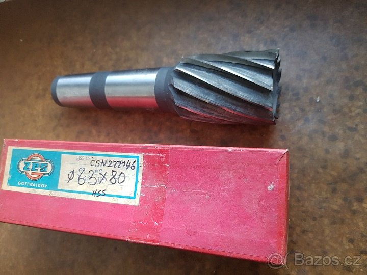 Stopkové frézy ČSN 222146-63x80