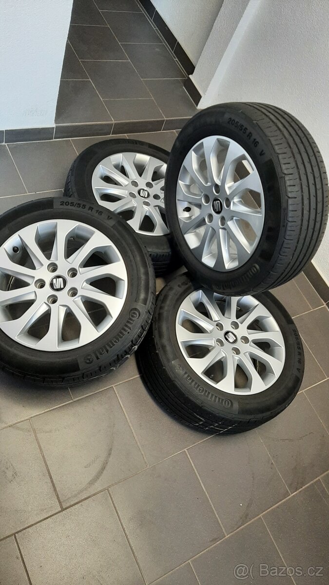 Alu kola Seat- škoda-VW R-16- 205/55R16-continetal