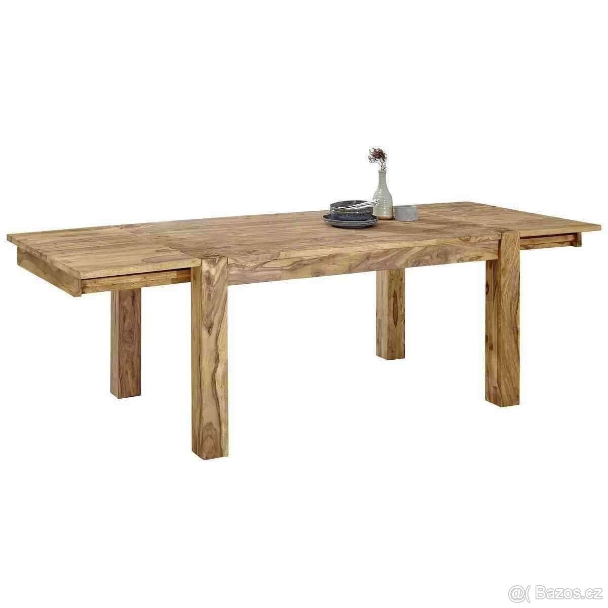 Jídelní veliký stůl 260x100cm - masiv - rozkládací