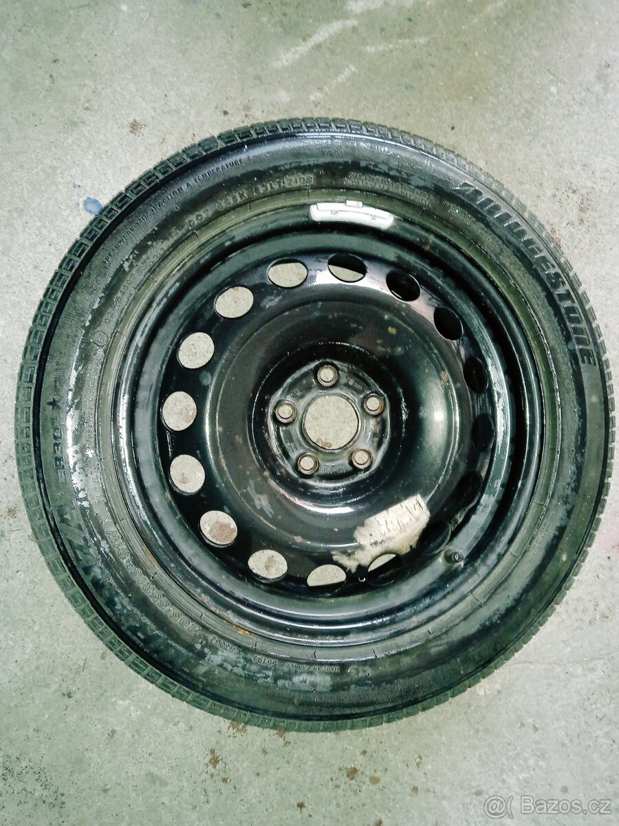 Rezerva 5x100-pneu 205/55 R16 -Octavia1/Golf IV