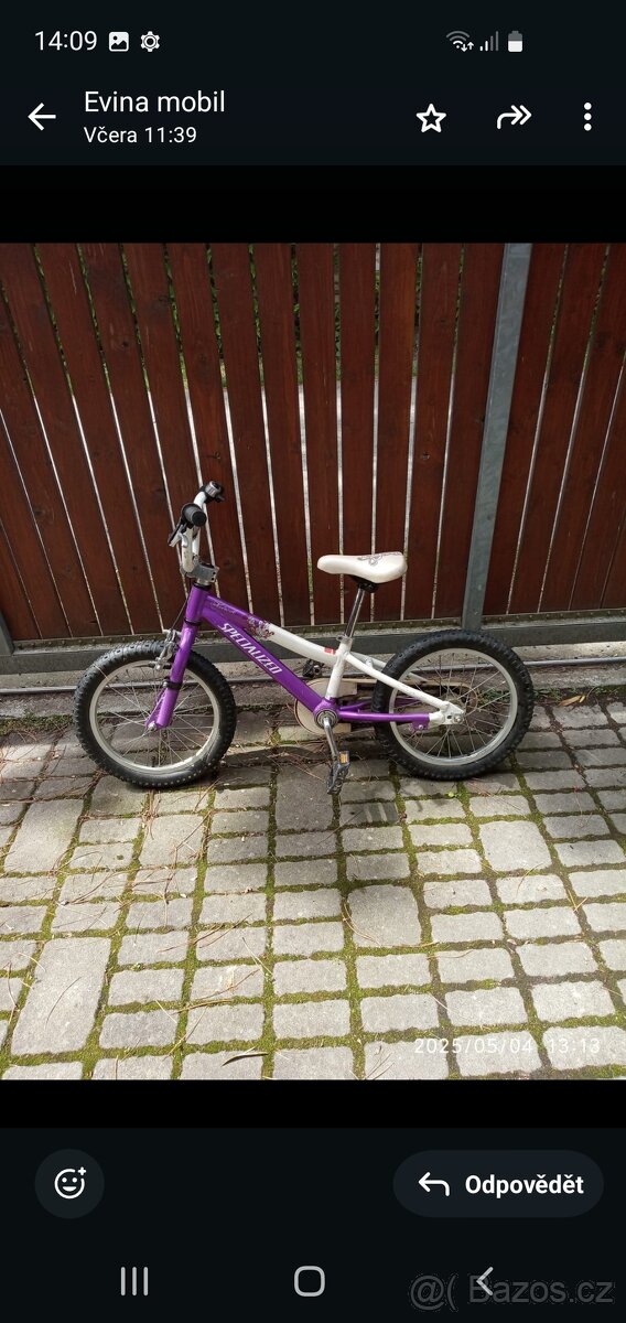 Kolo zánovní, málo jeté 18 Specialized