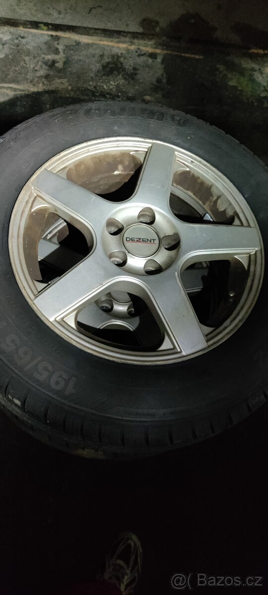 Alu kola r 15 5x100 +nové pneu octavia I, VW, seat