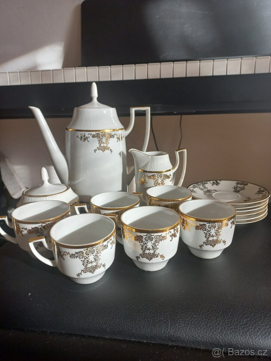Mocca kávová porcelánová souprava Pirken-Hammer