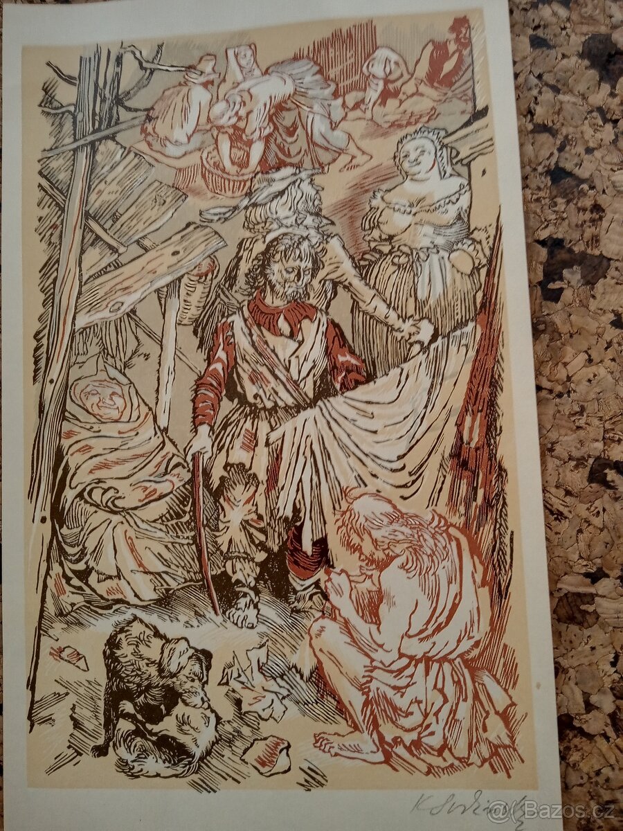 Grafika - K.Svolinský - 4 dřevoryty