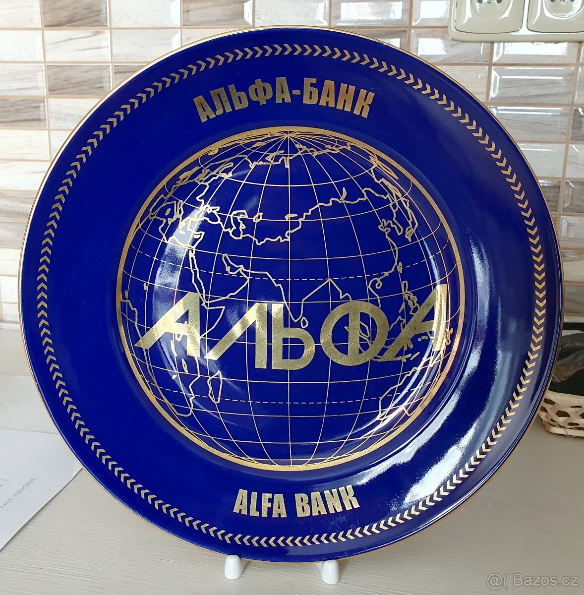 Porcelánový talíř exkluzivní ruční zdobení