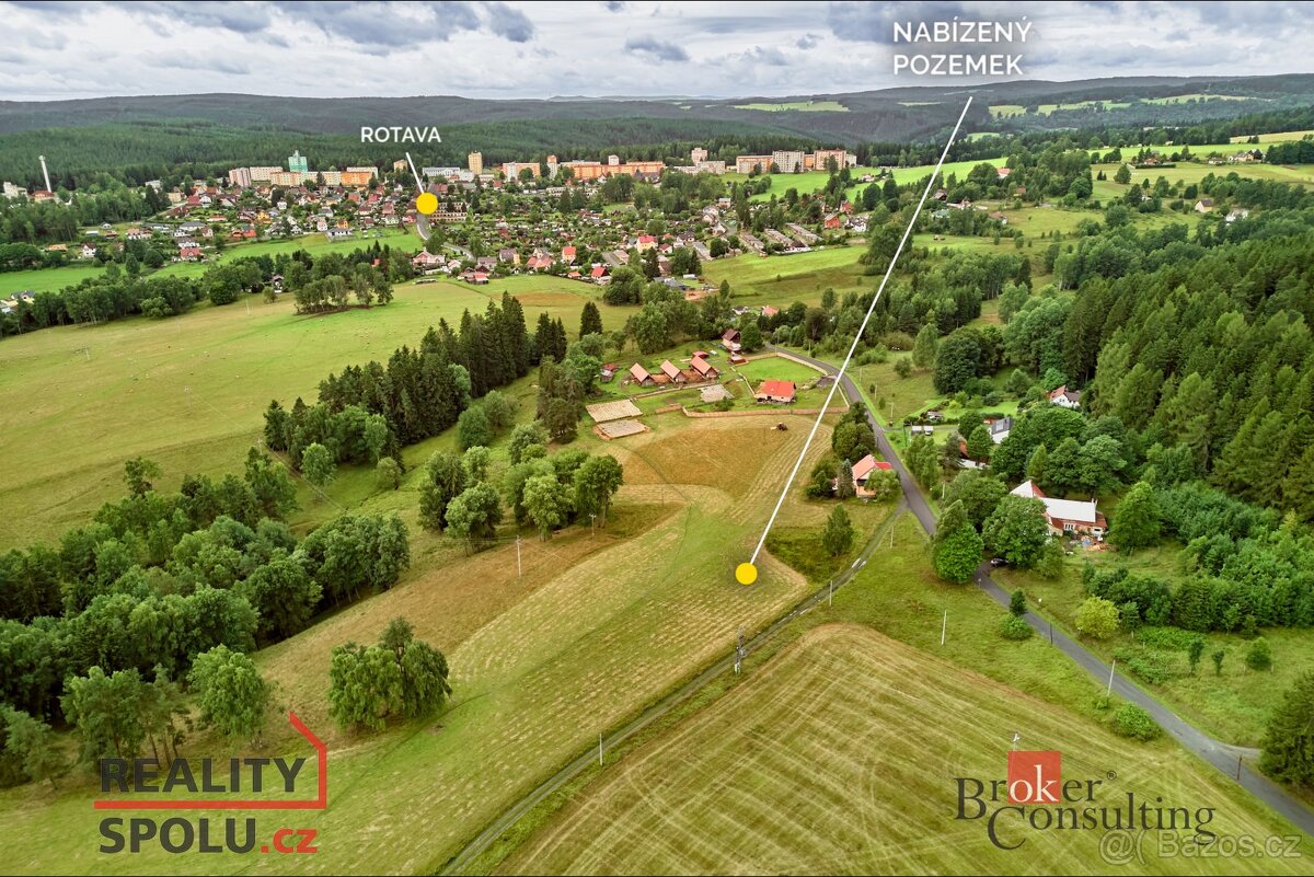 Prodej, pozemky/bydlení, 1360 m2, Rotava , Sokolov [ID 73876