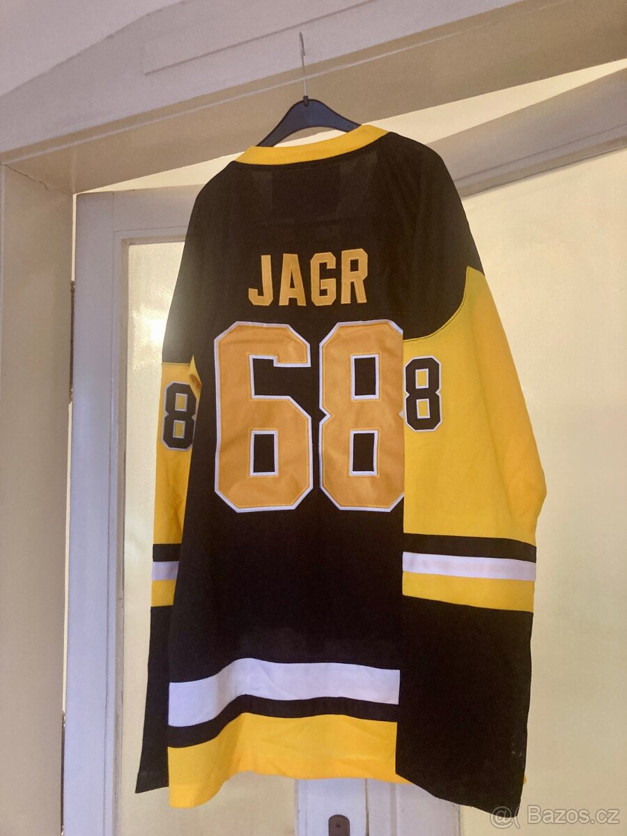 Hokejovy dres - pittsburgh penguins Jaromir Jagr, vyšívaný