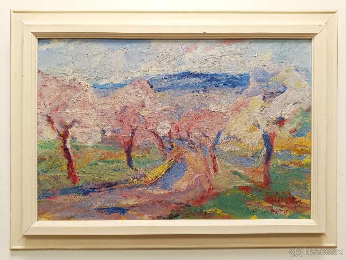 Obraz Jaromír Hynšt, Jaro pod Šumárníkem 1995, olej 48x66