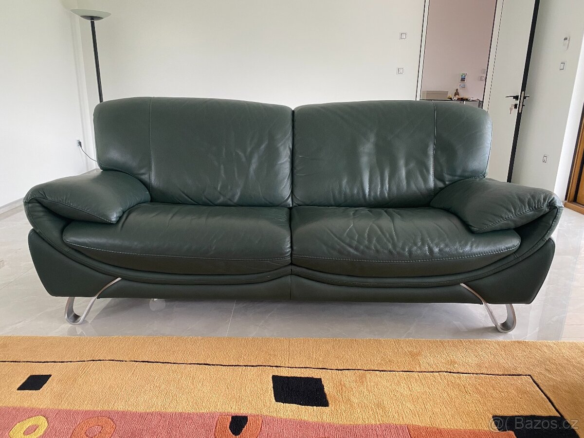 Kožená sedaci souprava na prodej