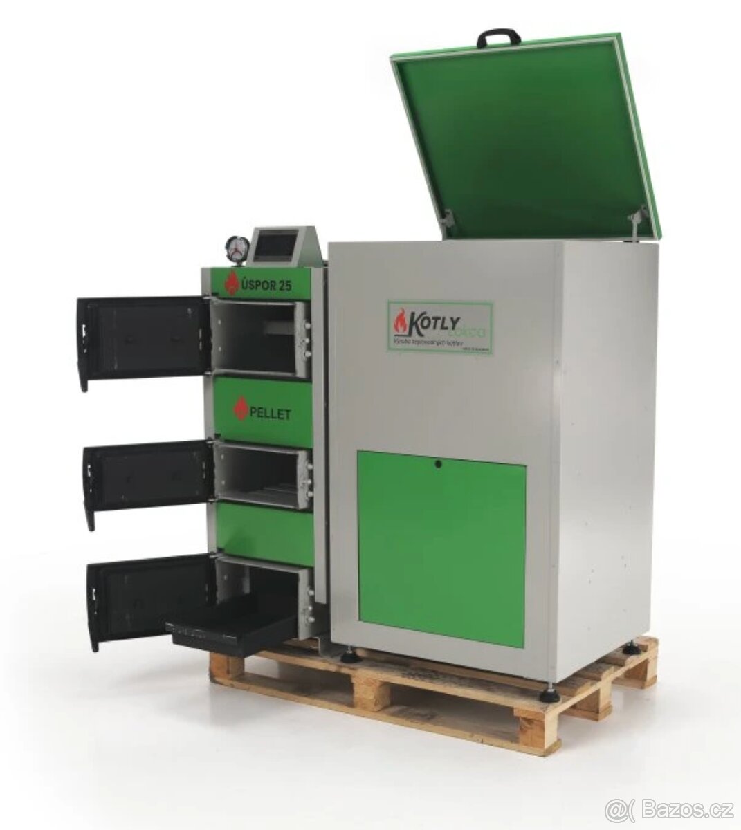 Kombinovaný kotel DŘEVO-PELETY 20-90kw