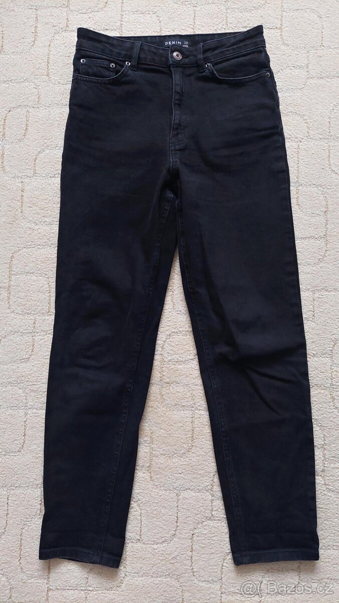 Černé rifle Sinsay Denim 38/S