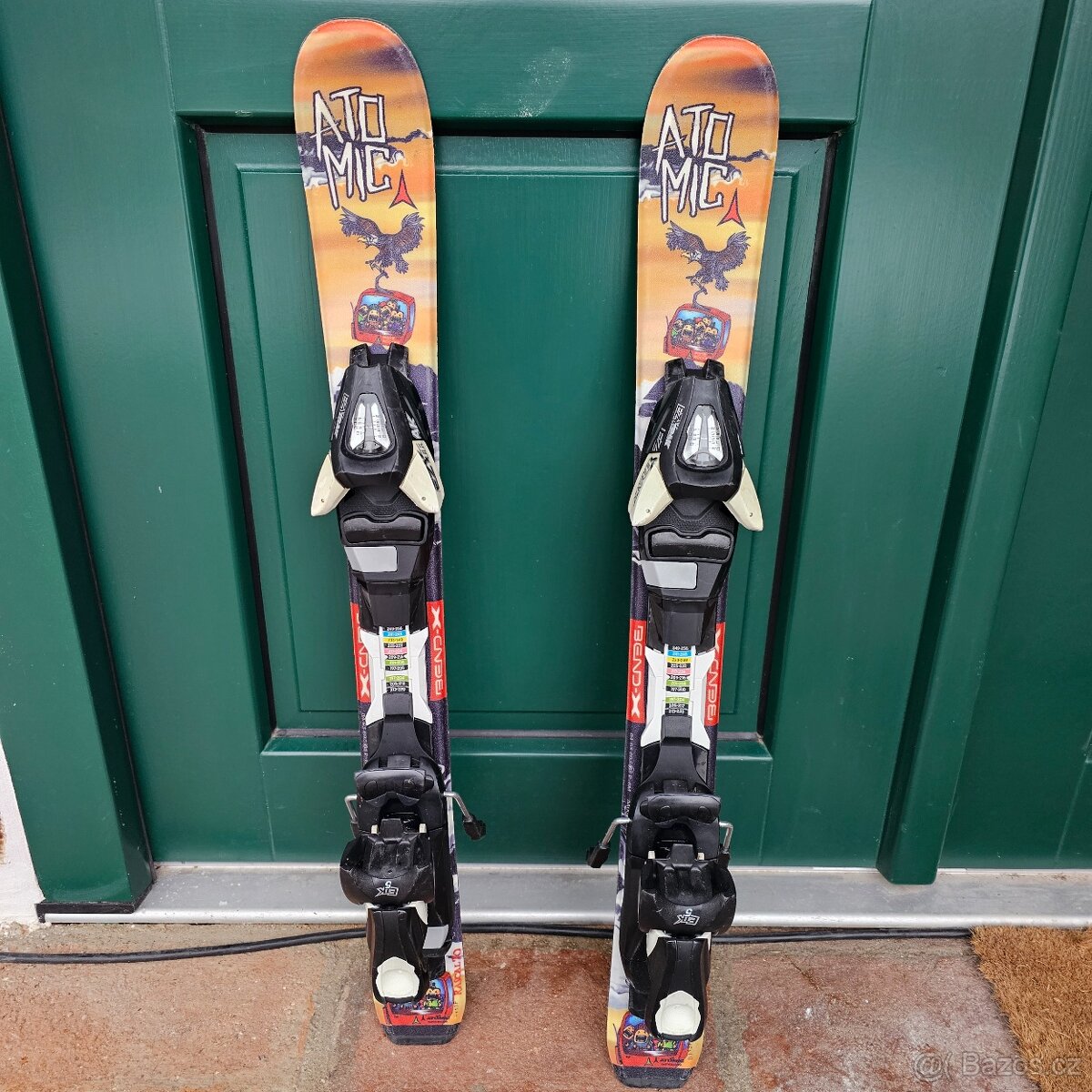 Dětské lyže Atomic 80 cm a lyžařské boty Dalbello vel. 26