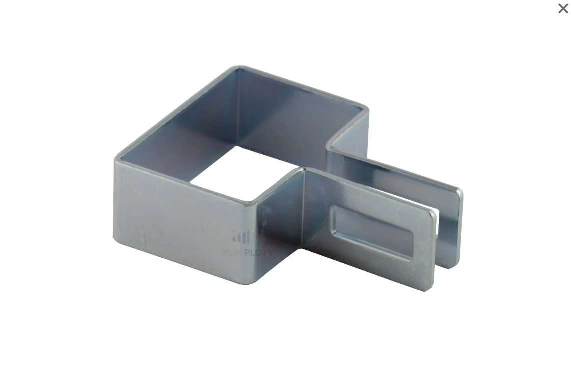 Příchytky panelu na sloupek 60x40 mm zn