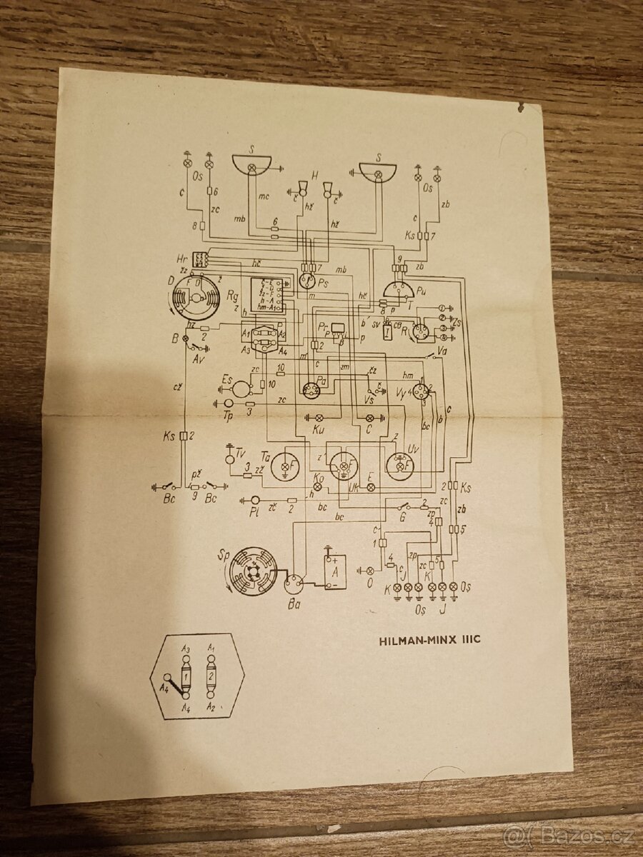 Autoveteráni-schémata elektroinstalace.