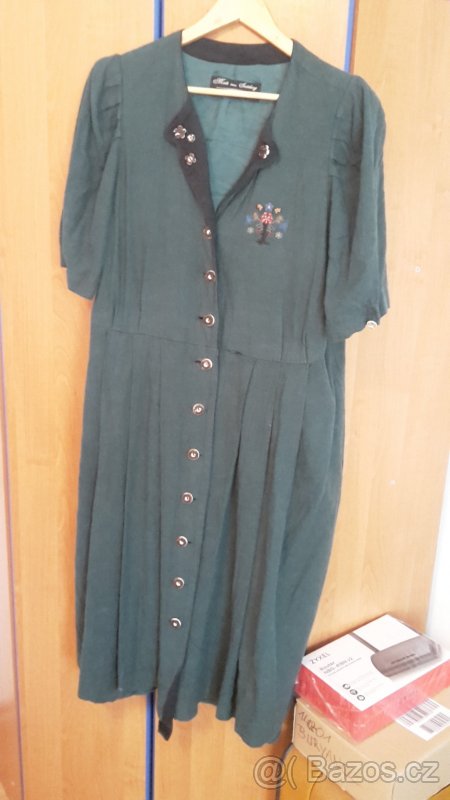 Prodám dámské německé zelené šaty