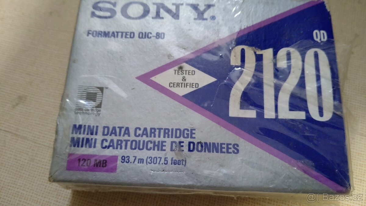MINI datová kazeta catrige Sony 2120 QD Japan