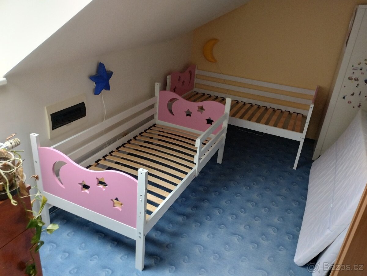 Dvě dětské postele 160 x 80 cm + další nábytek