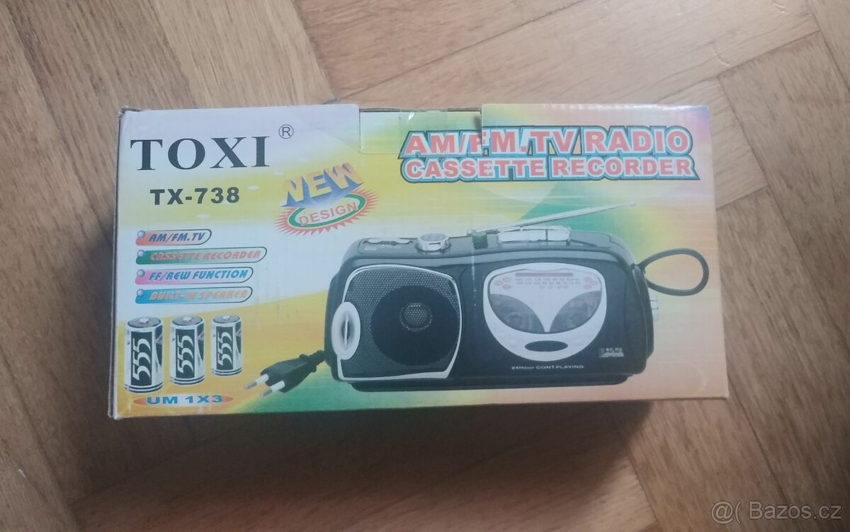 Toxi TX-738 rádio na kazety