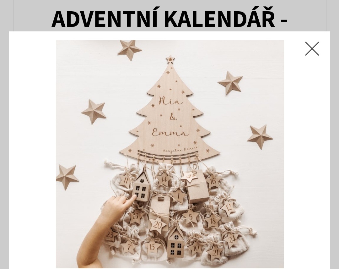 adventní kalendář