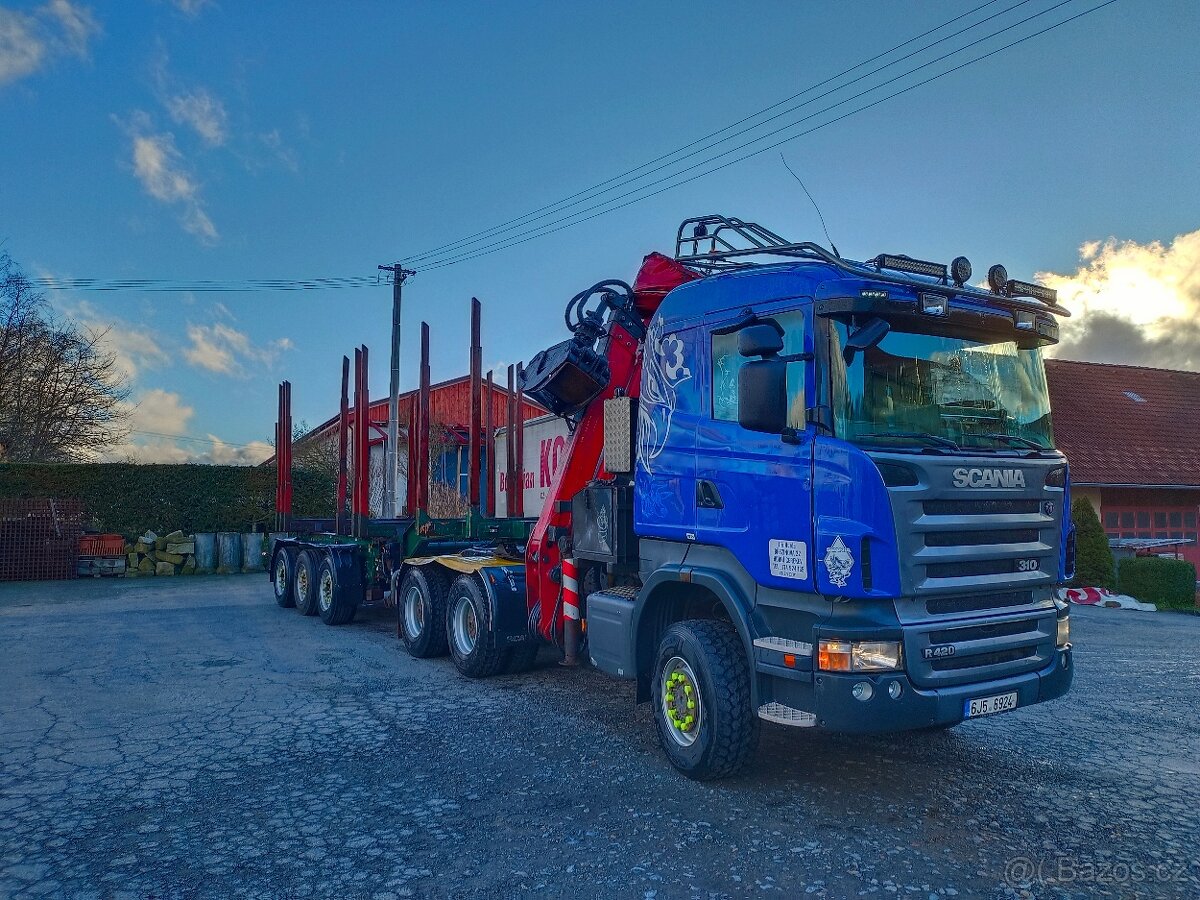 Scania 6x6 R420,2007 euro 4+epsilon Z165+tom servis 2003