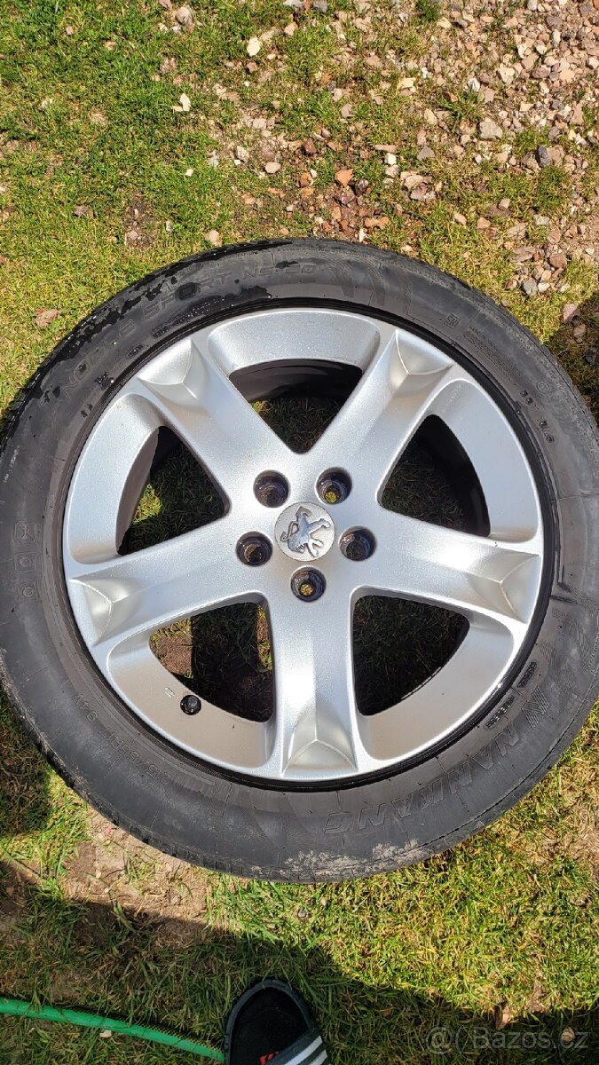 Peugeot 407 originální ALU KOLA 7Jx17 5x108 ET48