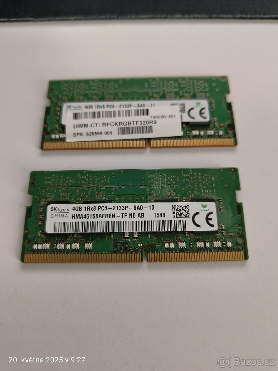 8GB (2x4GB) RAM SO-DIMM DDR4 2133MHz