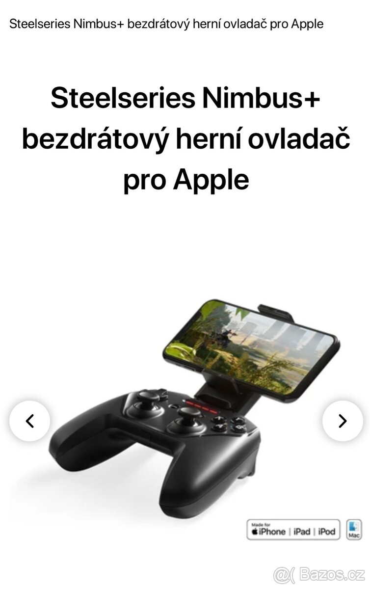 Gamepad Steel series Nimbus+