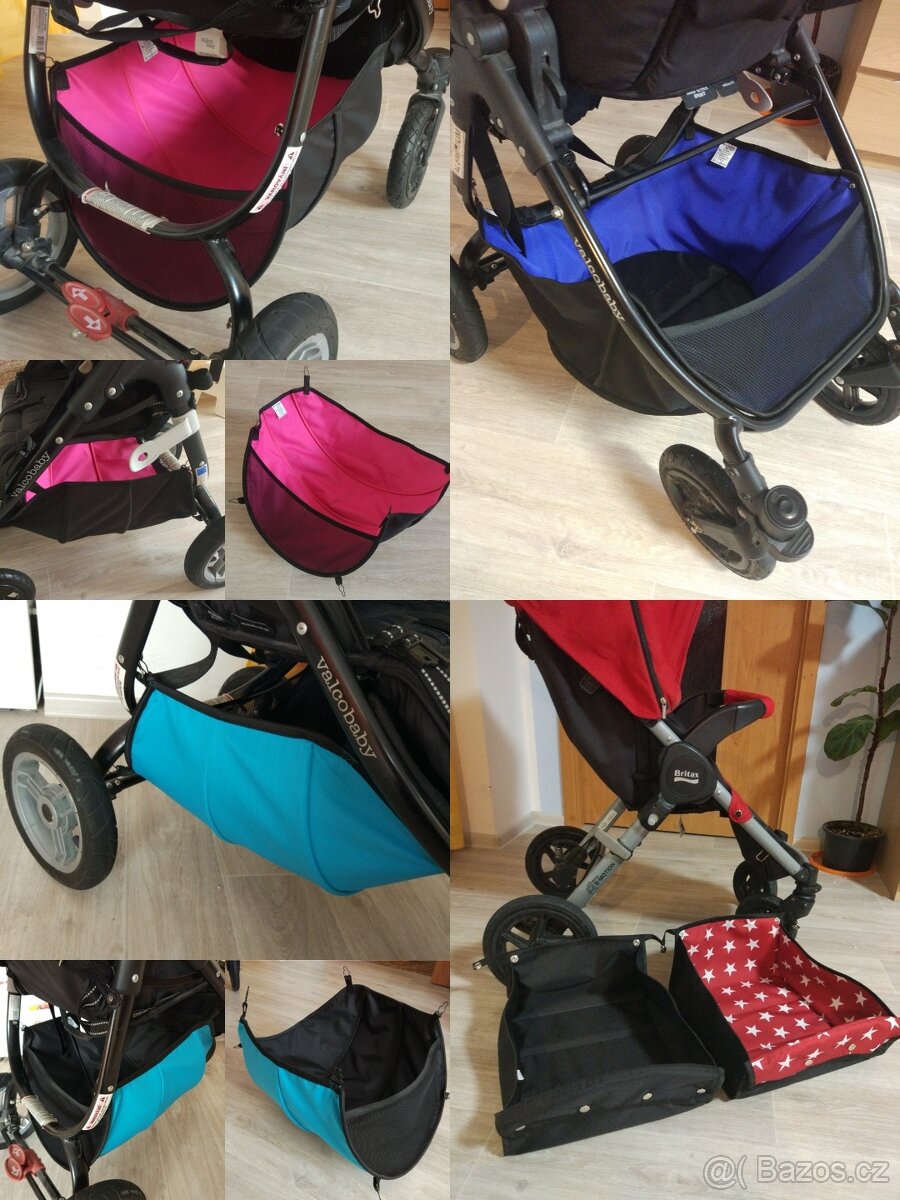 Košík nákupní na Valco, Britax, Hauck, baby Jogger....