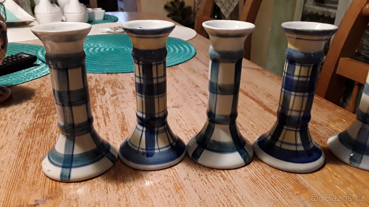 Porcelánové svicny 6ks