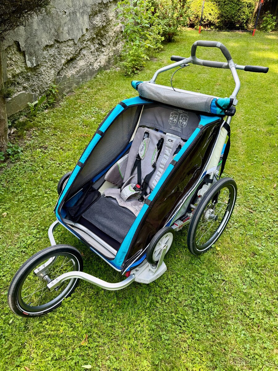 Chariot CX2 vč. setu pro kolo a běh/brusle