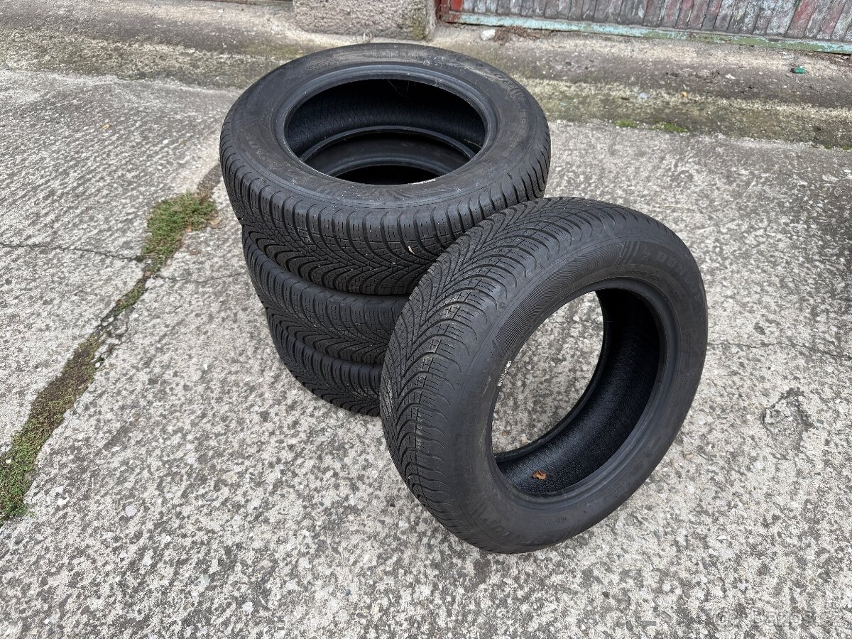 4ks zimní pneu 195/65/15 Dunlop Allseason2 vzorek 7mm