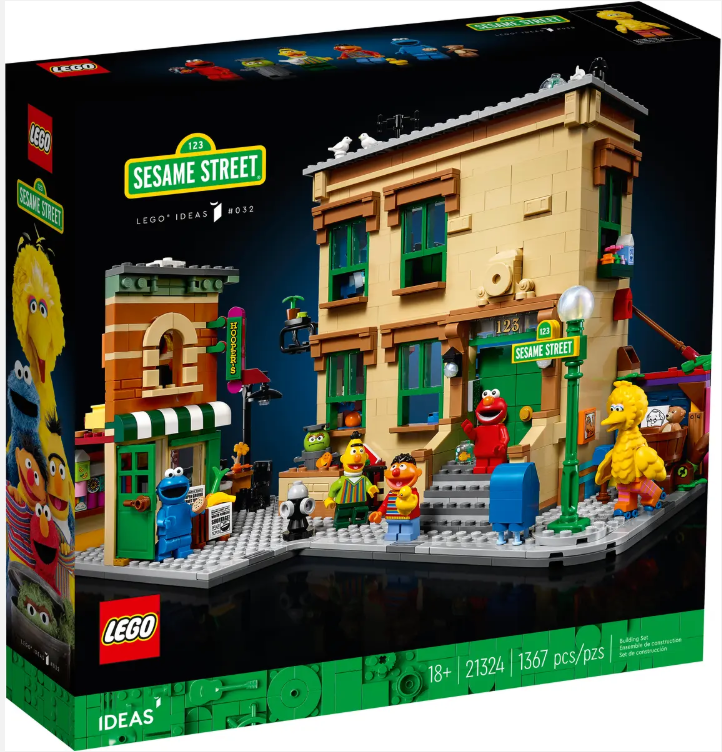 Nové LEGO 21324 123 Sesame Street