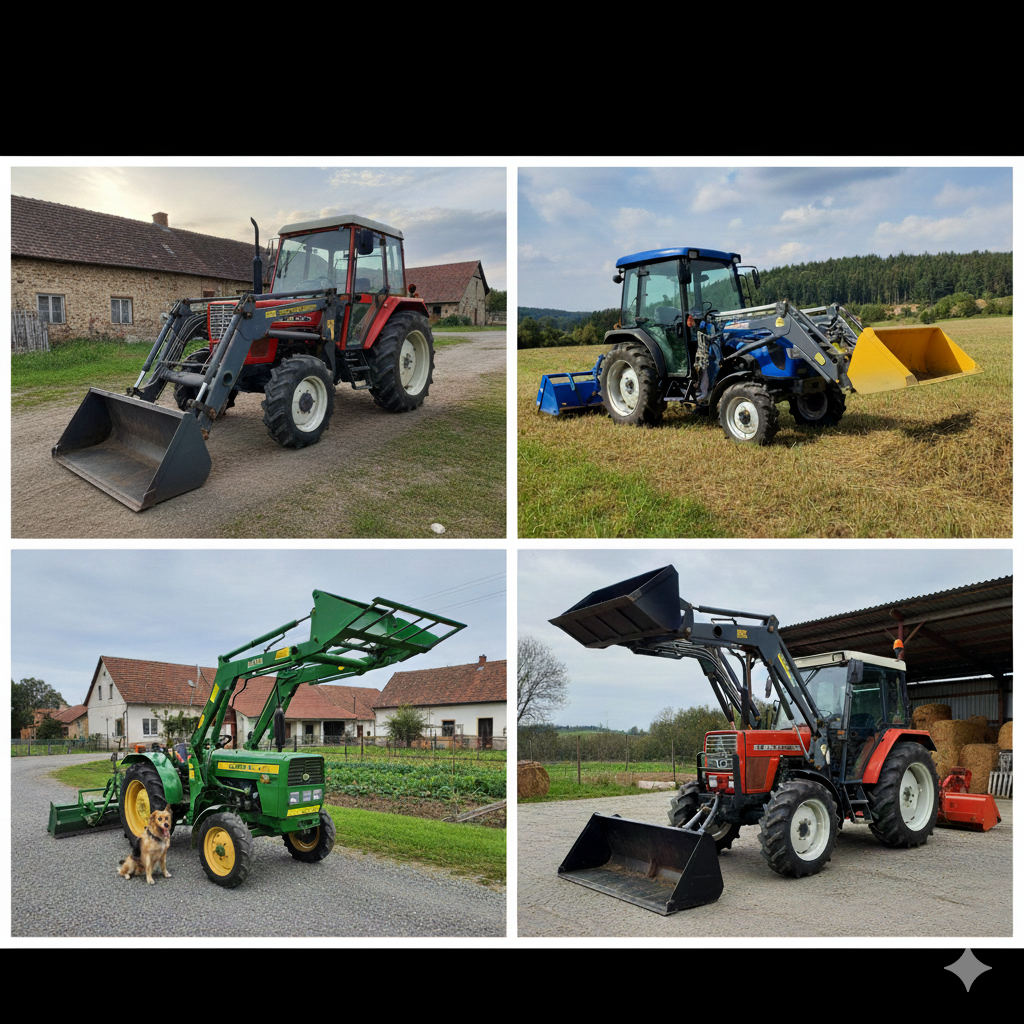 KOUPÍM Traktor/Malotraktor s čelním nakladačem