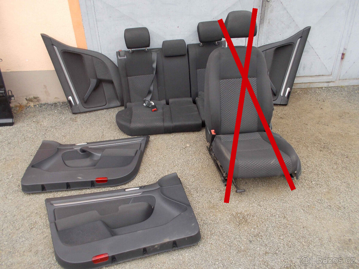 Zadní sedačky, tapeci VW Golf VI variant