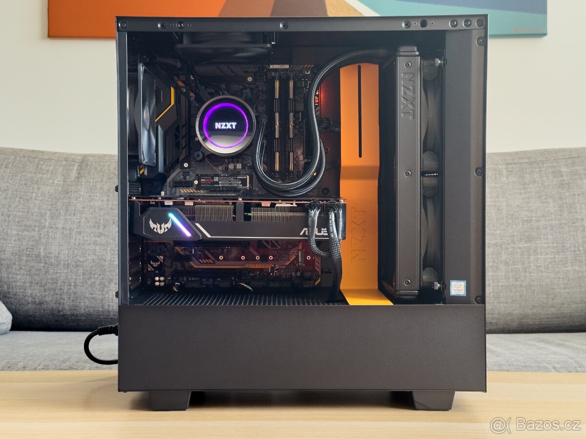 HERNÍ PC - Core i5-8600K / 16GB DDR4 / 500GB + 2TB / RX5700