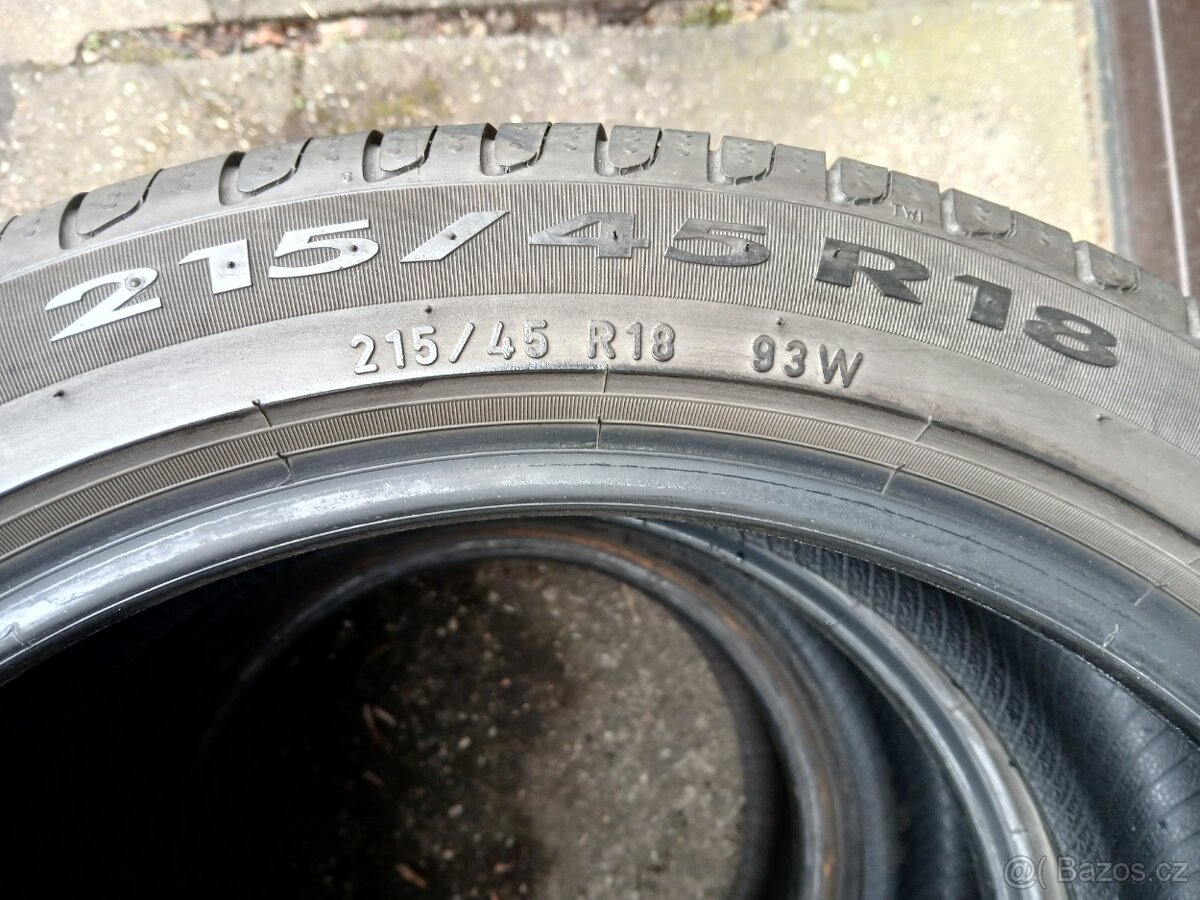 2ks letní pneu 215/45/18