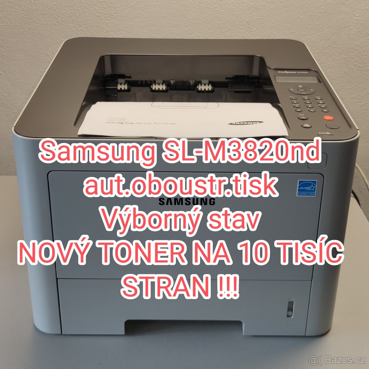 Samsung 3820nd + nový toner na 10 tis.str.