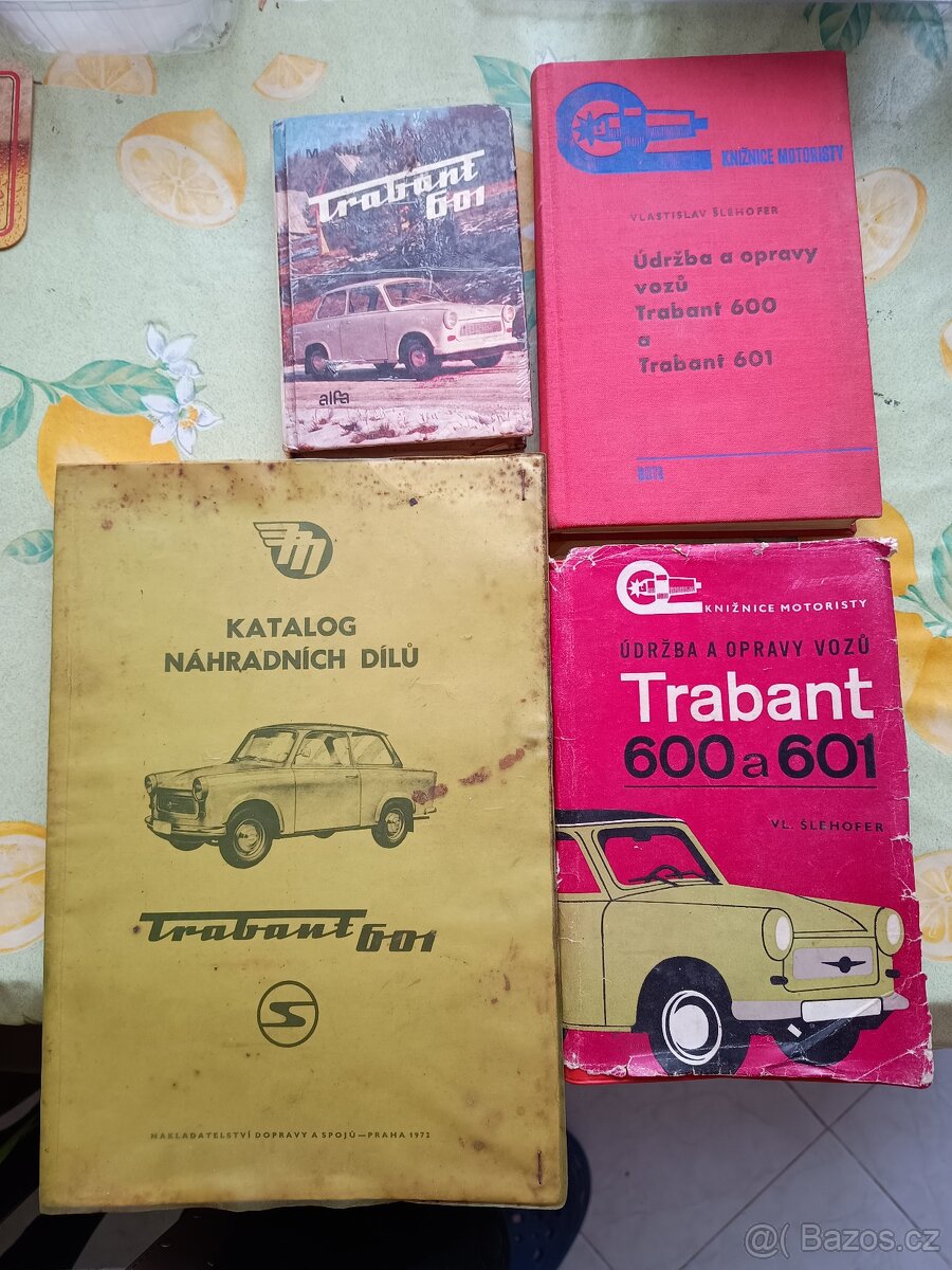 Literatura Trabant , katalog náhradních dílů, příručky