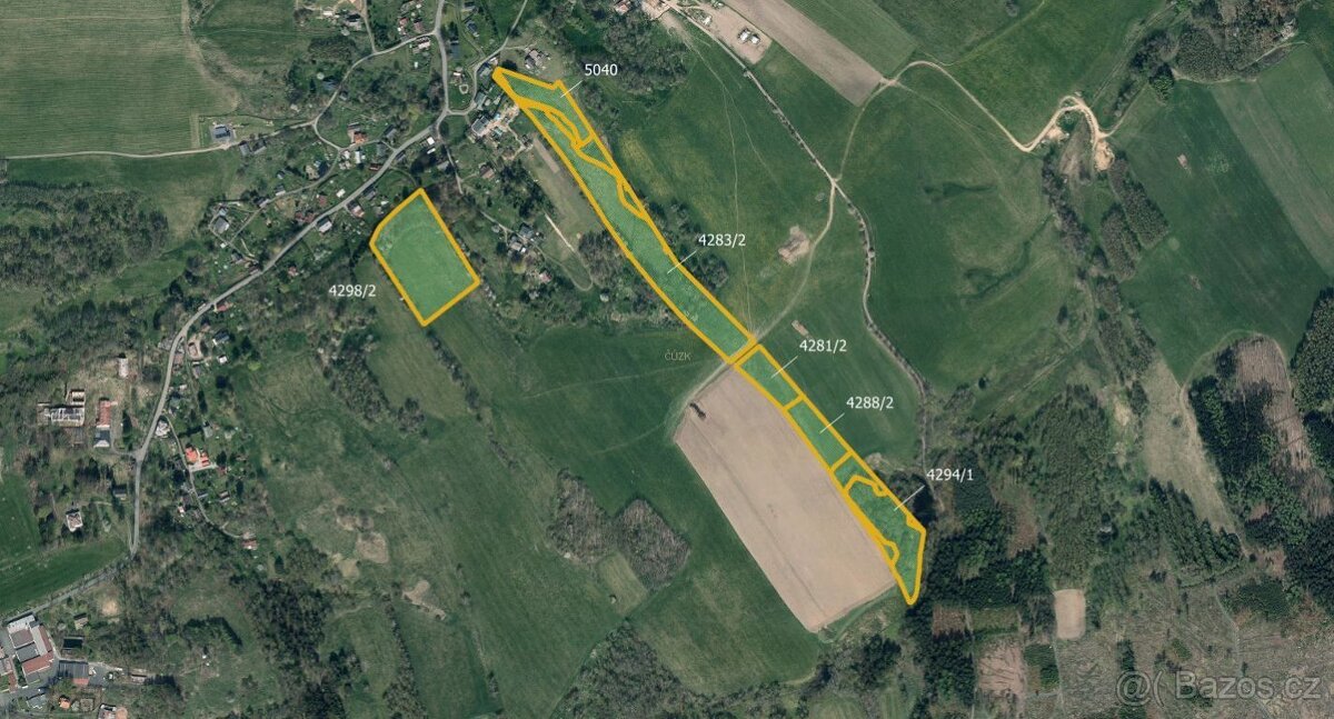 Louka, prodej, Staré Křečany, Děčín