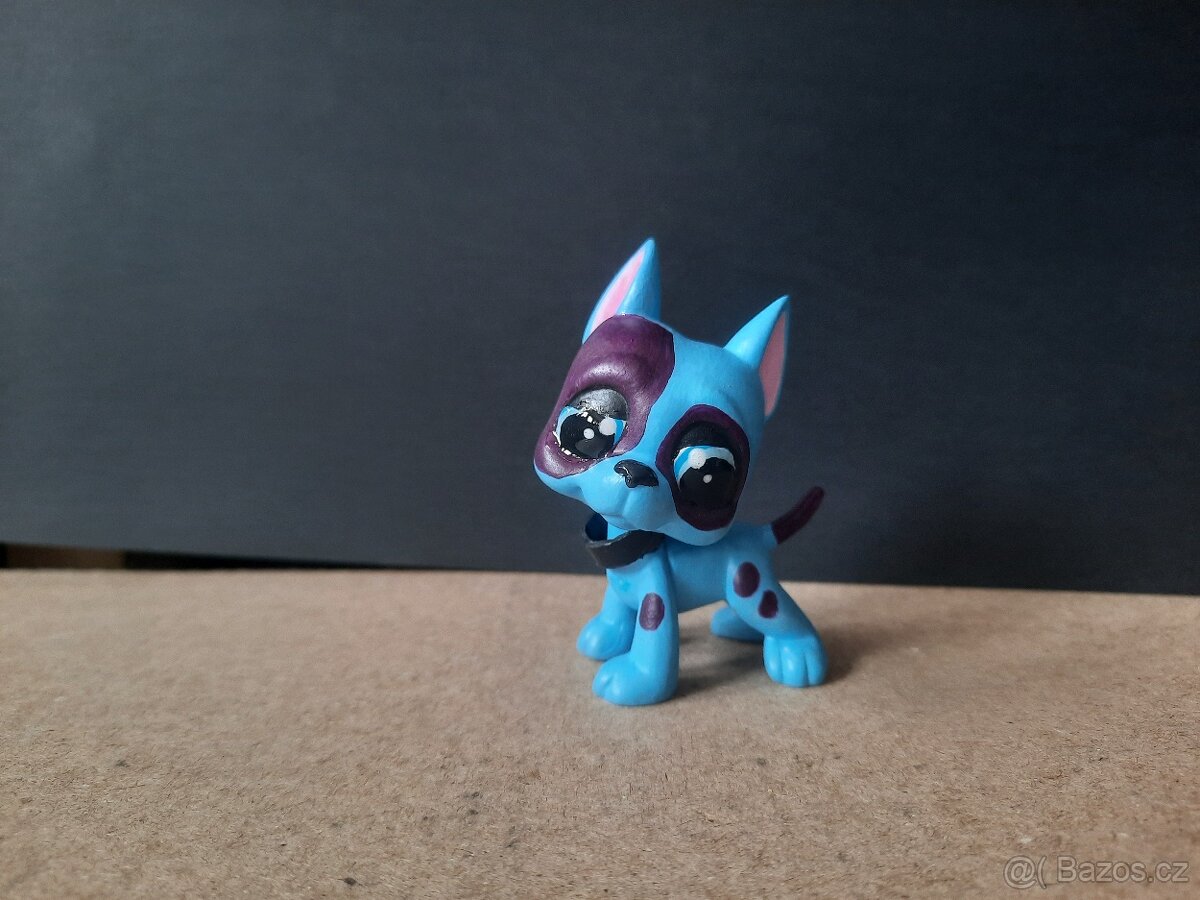 Lps doga Littlest pet shop modrá