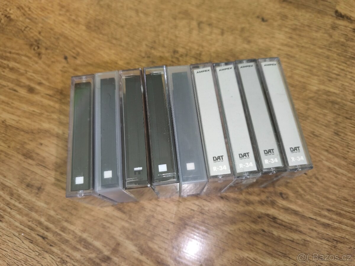 Kazety Dat Ampex 467 R-34 9 ks,sada 2,čti popis